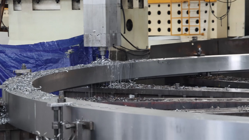 Drilling Process for 12-Meter Oversized Flange