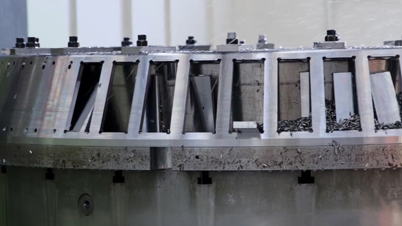 CNC Five-Axis Machining of Steel Cages