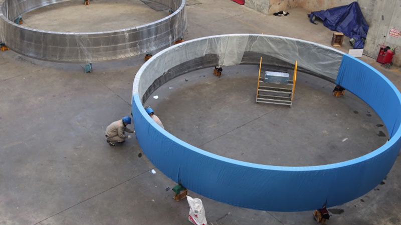 Packaging of 8.5-Meter Spherical Bearing After Customer Inspection